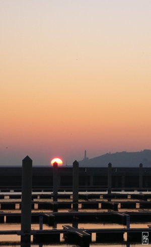Marina at sunset - Port de plaisance au coucher du soleil