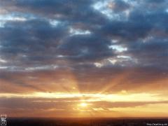 Coucher de soleil rayonnant—1024×768 Coucher de soleil rayonnant—1024×768
