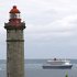 Portzic lighthouse and Queen Mary 2
