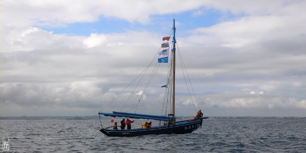 François Monique leaving Aber Wrac’h - François Monique quittant l’Aber Wrac’h